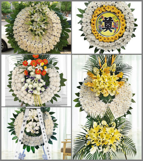 安徽蚌埠市怀远县常坟镇徐梅村花圈速递